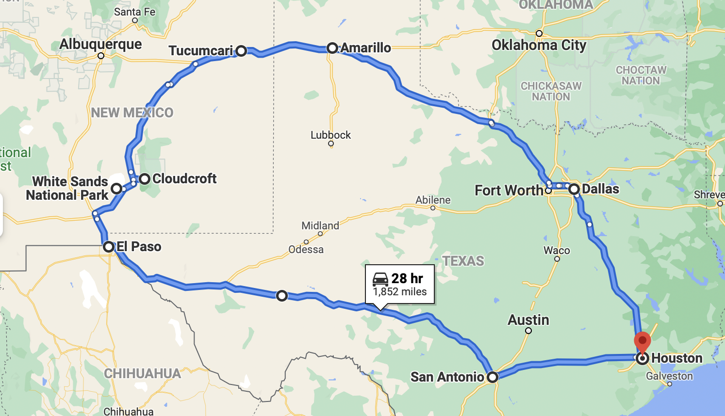 The Ultimate Road Trip from Houston TX to New Mexico What Is